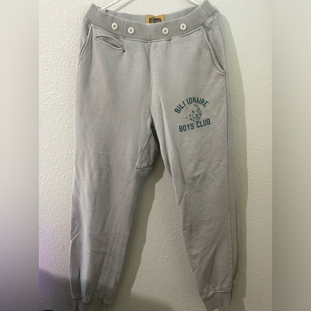 Vintage Billionaire Boys Club Sweatpants Medium Men’s Distressed Holes Rare Lion